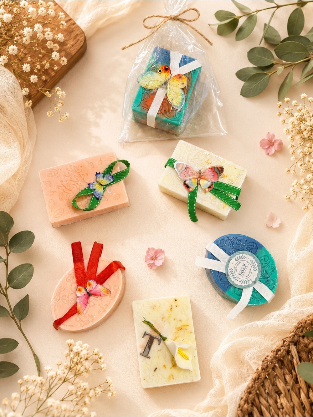 Handcrafted Butterfly Gift Soap - Assorted Colors